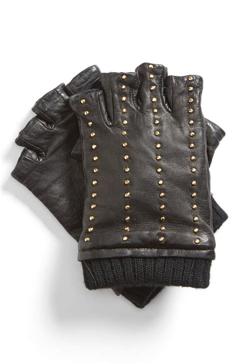 michael kors fingerless gloves studded|michael kors gloves sale.